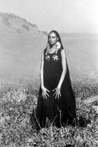 “Satyricon” di Federico Fellini, 1969 Donyale Luna Costumi Danilo Donati, Make up Piero Tosi