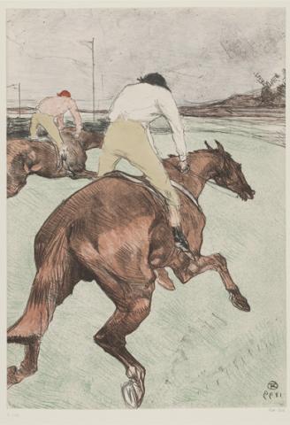 The Jockey, 1899 - Lithograph (in six colours), 51,3x 36,1 cm - Budapest, Galleria Nazionale 