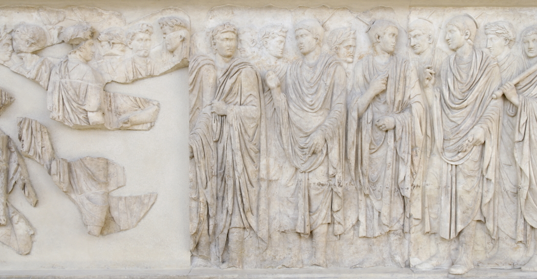 Ara PacisAugustae, Processione meridionale (attuale lato orientale), particolare