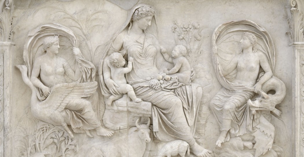 Museo Ara Pacis, pannello cd Tellus