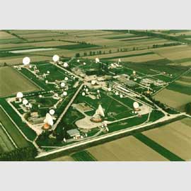 Veduta aerea del Centro Spaziale del Fucino - 1998