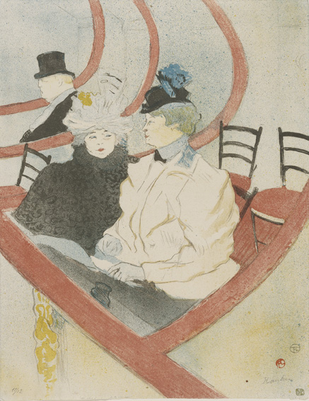 The Large Theatre Box, 1897 - Lithograph (in six colours) on wove paper, 51x39,3 cm - Budapest, Galleria Nazionale