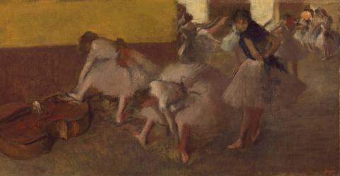 Edgar Degas, Dancers in the Green Room Edgar Degas, Dancers in the Green Room
