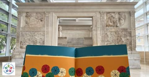 Museo dell’Ara Pacis. Immagine tratta dall’albo “La spiaggia” di Ximo Abadia