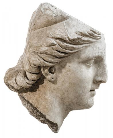 Testa di “Athena” marmo II sec. a.C. Roma, MNR - Museo dell’Arte Salvata