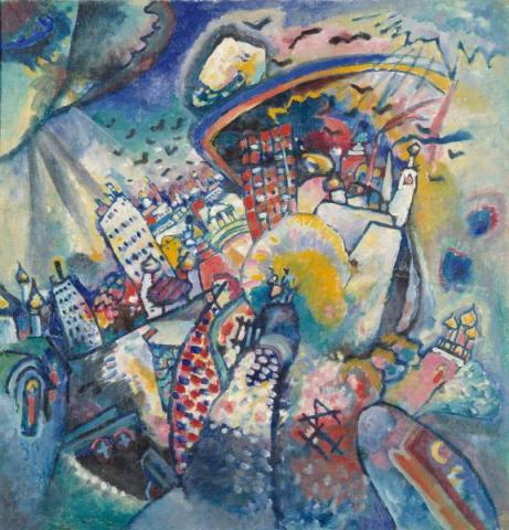 Vasilij Vasilievich Kandinskij, Mosca, Piazza Rossa, 1916, Mosca, Galleria statale Tret’jakov