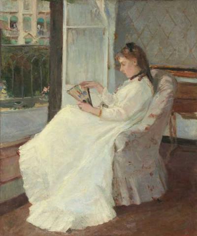 Berthe Morisot. La sorella dell’artista alla finestra, 1869, olio su tela. Collezione Ailsa Mellon Bruce, 1970.17.47