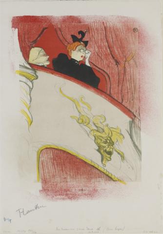The Theatre Box with the Gilded Mask – Playbill for the Théâtre Libre, 1893 - Lithograph (in five colours) on wove paper, 50x32,5 cm - Budapest, Galleria Nazionale